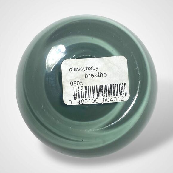 Glassybaby Breathe Votive Candle Holder Green Hand Blown Glass Pre Triskelion - Picture 7 of 8